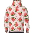 thumbnail image 7 of Daiia Hand Drawn Watermelon for Men's Fashion Hoodies & Sweatshirts with Kangaroo Pocket Hooded Sweatshirt Breathable & Moisture Wicking-X-Large, 7 of 7