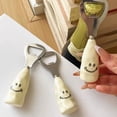thumbnail image 4 of Cute Smiley Face Beer Bottle Opener - Ceramic Handle, Standable Stainless Steel Bottle Opener, 4 of 5