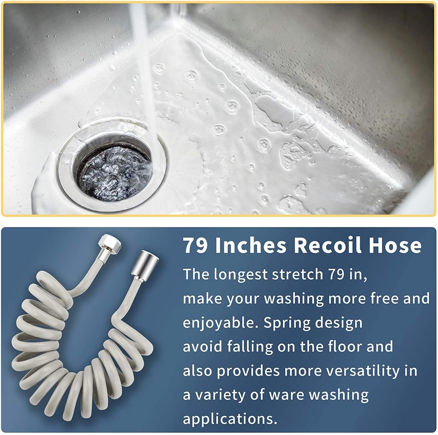 1080° Swivel Faucet-Extender Sink-Aerator - 2 Mode Splash Water Filter Extension, Kitchen Bathroom 360° Rotatable Spray Attachment, Multifunctional Universal Robotic Arm -Wash Hand/Hair/Face