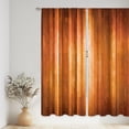 thumbnail image 5 of Orange Curtains 52Wx84H Inch Rod Pocket Abstract Rustic Retro Burnt Orange Striped Modern Vintage Ombre Curtains Bedroom Window Drapes Simple Printed Living Room Window Treatment, 5 of 5