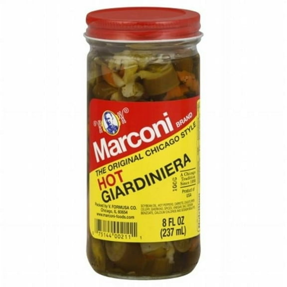 MARCONI GIARDINIERA HOT-8 OZ -Pack of 12