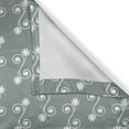 thumbnail image 5 of Ambesonne Vintage Floral Grommet Curtain, Tulips Feminine, 50" x 84", Pale Sage Green White, 5 of 6