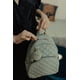 thumbnail image 4 of Mochila ECOSUSI Mini de piel para mujer con colgantes con pompones, 4 of 7