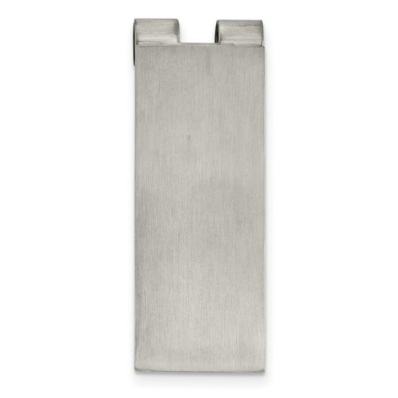 19.85mm Stainless Steel Engravable Brushed Money Clip Jewelry Gifts for Men