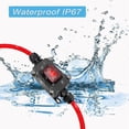 thumbnail image 5 of DC12V Inline Wire Switch DC12-24V DPST Dual Side Wiring Switch 25A IP67 with on/Off Quick Connect/Di, 5 of 5