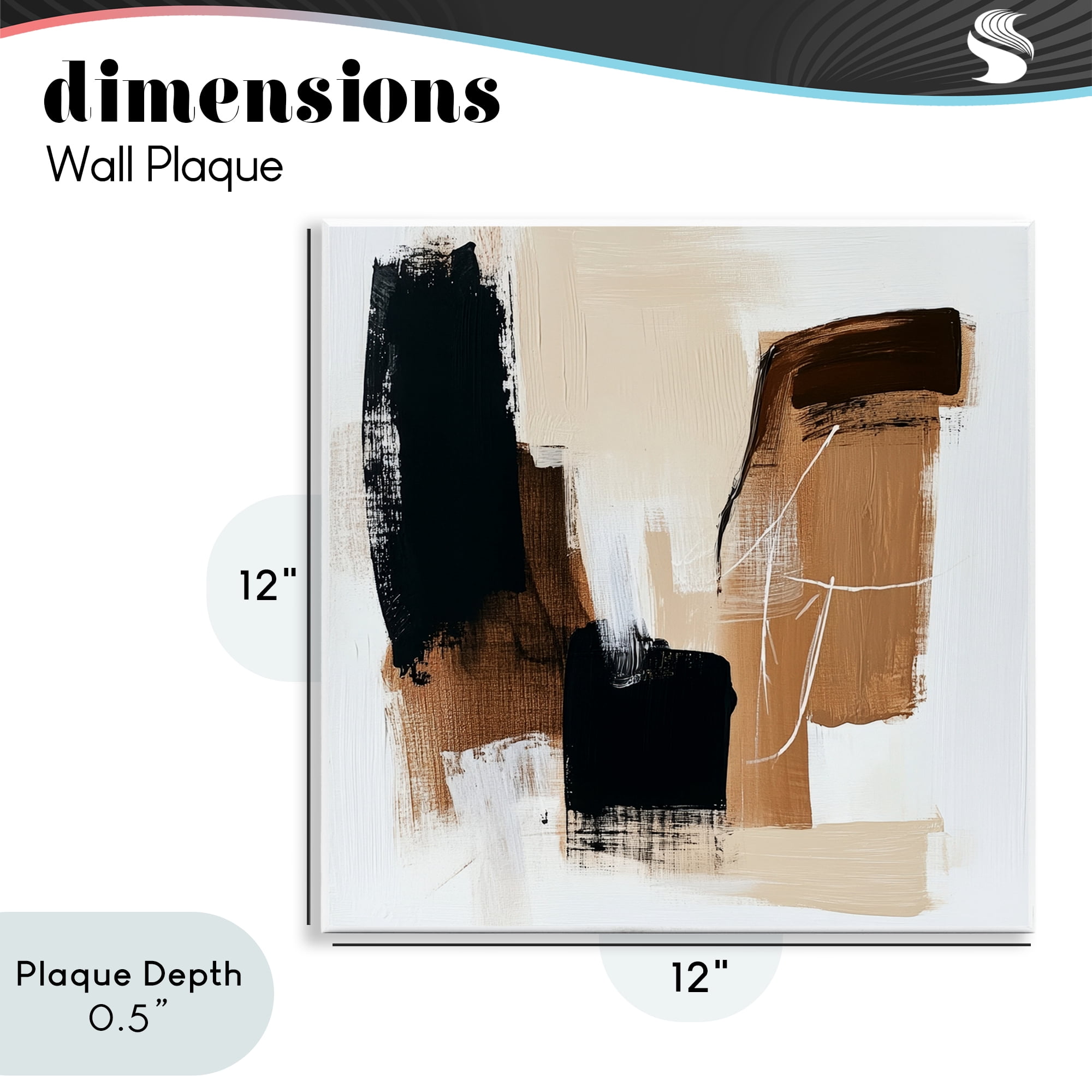 Stupell Industries Earthy Hues Neutral Balance Wall Plaque Art, design by Petal Prints Design
