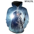 thumbnail image 5 of 2021 Nueva Sudadera Casual con Estampado 3D de Astronauta para Hombres Mujeres Niños Ropa de Calle Sudaderas con Capucha de Moda para Niños Niñas Sudaderas para Niños Abrigo Fresco, 5 of 5