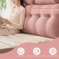 thumbnail image 5 of Lovote Triangular Headboard Pillow Teddy Velvet Removable Cover Neck Support Roll Side Pockets Twin, 5 of 6
