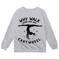 thumbnail image 4 of Whouriu Toddler Girls Crewneck Sweatshirt Gymnastics Cartwheel Slogan Long Sleeve Play Tops, 4 of 4