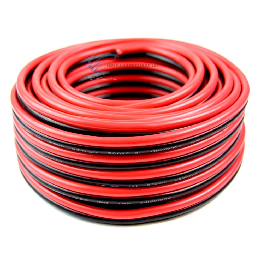 Audiopipe 50� ft 10 Gauge Red Black Stranded 2 Conductor Audiopipe 50� ft 10 Gauge Red Black Stranded 2 Conductor