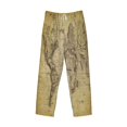 thumbnail image 6 of Daiia Vintage World Map Men's Sleep Pant with Pockets and Drawstring,Pajama Pants-Large, 6 of 9