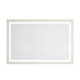 thumbnail image 2 of 48" x 32" LED Bathroom Mirror with Front and Backlight, Wall Mounted Vanity Mirror with Aluminum Frame, Anti-Fog, Memory, 3 Colors, Stepless Dimmable, 2 of 6