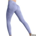 thumbnail image 6 of AXXD Yoga Pants for Women,Athletic Legging,Women Athletic Yoga Casual Stetch Shorts,Solid,High Waist Rise,Butt LiftingBlue,M (US:6), 6 of 6