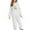 #044-White, variant on YUNAFFT Windproof Hooded Set for Girls & Boys 2-12Y | Full-Zip Thermal Fleece-Lined 2PC Sweatshirt & Pants, Loose Fit, Multi-Color, Size 100-160