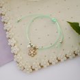thumbnail image 2 of Pulsera de estudiante de perlas de cerámica novia mano decoración pareja escuela niños pulsera joyería femenina 302A flor de cerezo en polvo uno, 2 of 2
