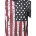 thumbnail image 3 of FashionOutfit Men's American Flag Patriotic Short Sleeves Top, 3 of 3