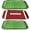 Clearance Green, variant on YaoZQ Football Party Paper Trays, Game Day Series, Assorted Field and Ball Styles, Heavy Duty Serving Platter for Nachos, 24 Pack, 13 in