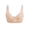 thumbnail image 1 of SOSTENES CHIC para Mujeres Copas Completas Transpirables Confort Encaje Floral Cobertura Completa Sin Almohadillas Con Aros 42/95 Ajuste 40B/C Beige, 1 of 5