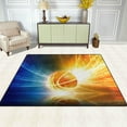 thumbnail image 3 of SKYSONIC 80x58 inches Lightweight Soft Area Rug Mat Indoor Floor Rugs Home Decoration for Kids Room Living Room Basketball Energy, 3 of 6