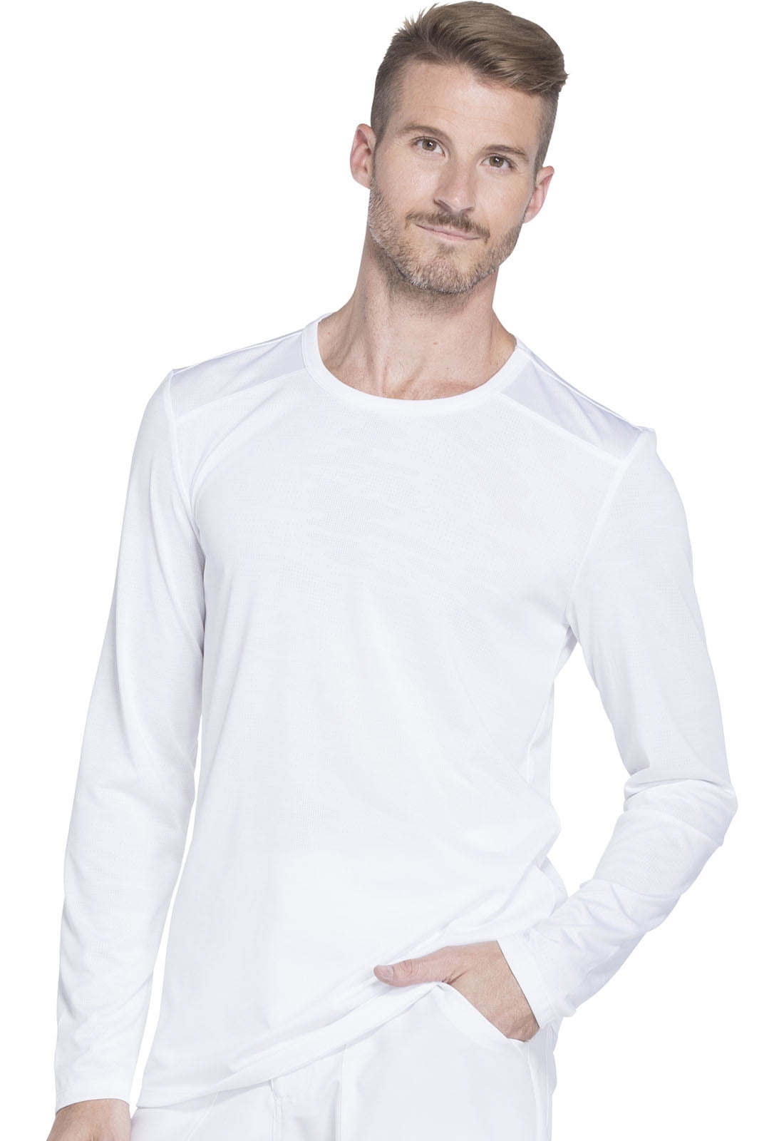 dickies white long sleeve shirt