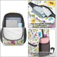 thumbnail image 4 of Pioneer Flower Floral Print Pattern 17" School Backpacks for Teens,Waterproof Oxford Fabric,S-Shape Padded Straps for School,Travel,Hiking,Camping, 4 of 5