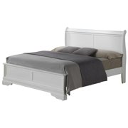 Passion Furniture Louis Philippe White Full Panel Bed