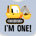 thumbnail image 4 of Inktastic 1st Birthday Construction Truck Boy Boys Baby Bib, 4 of 4
