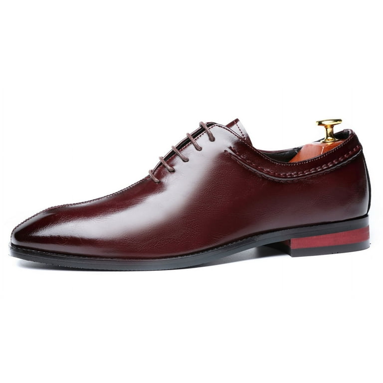 Santimon Men Oxford Dress Shoes Lace Up Special Casual Formal Business Shoes Burberry 8 US Walmart