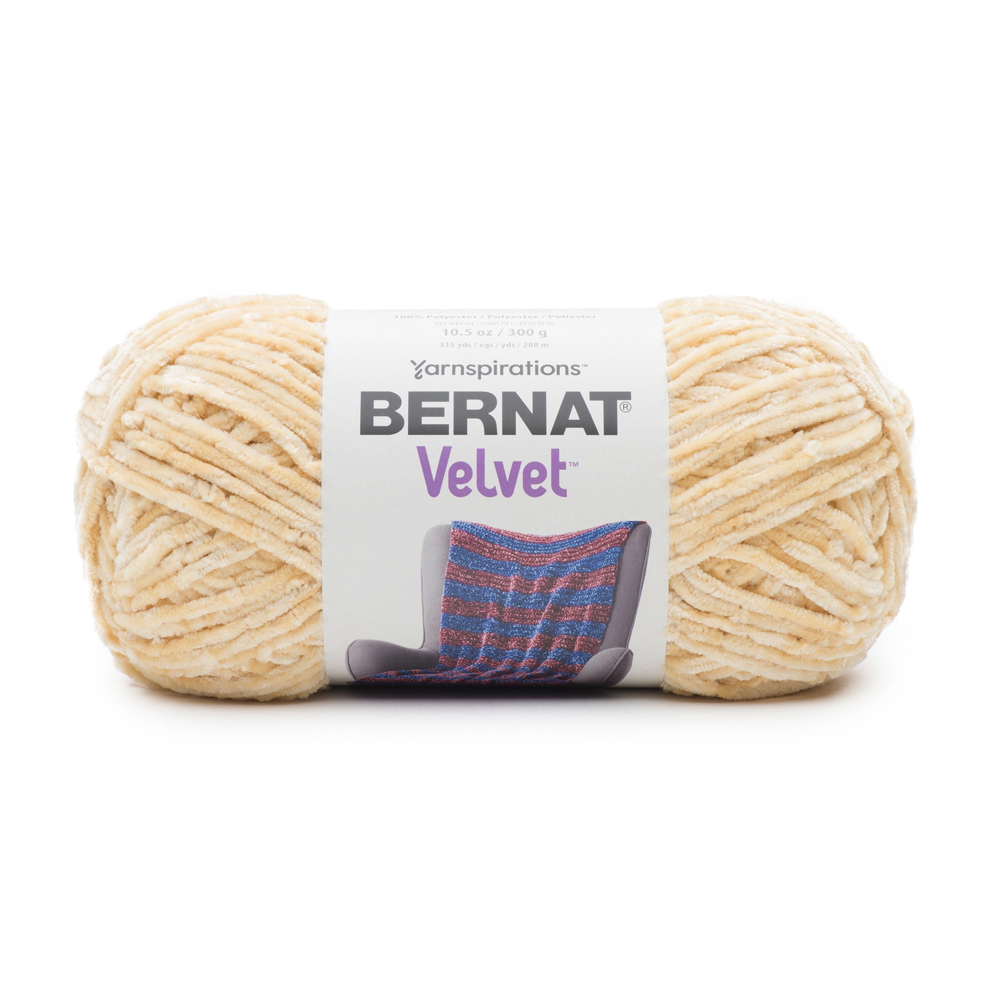 BERNAT VELVET YARN, SOFT SUNSHINE, 300g, 2 Pack Bundle