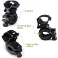 thumbnail image 3 of 2 Piezas Soporte para Linterna de Bicicleta de 360 Clip de Abrazadera de Luz Bicicleta, Bicicleta de Montaña, Tipo de Cinturón Cintura Elástica Ajustable Clip Variedad, 3 of 5