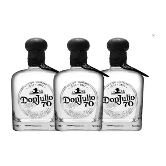 Paquete de 3 Tequila Don Julio 70 Añejo 700 ml