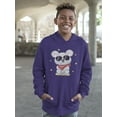 thumbnail image 2 of Koala With Red Scarf And Glasse Hoodie Juniors -Image by Shutterstock,  Large, 2 of 4