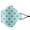 Aqua Bloom, variant on WellBefore KN95 Disposable Face Masks, 4-Layer, Sand Dot, Medium, Pack of 10, 3D-Style