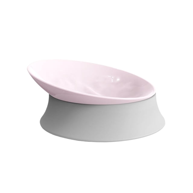 Youkk Angle Réglable Bol de Nourriture pour Chat pour une Alimentation Saine Durable et Robuste Chat et Chien Bol de Riz Bol pour Animal de Compagnie Rose Clair