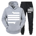 thumbnail image 5 of Chándal divertido con diseño de perro salchicha para hombre, conjunto de 2 piezas con capucha y pantalones, sudadera unisex con capucha, ropa deportiva para correr, 5 of 5