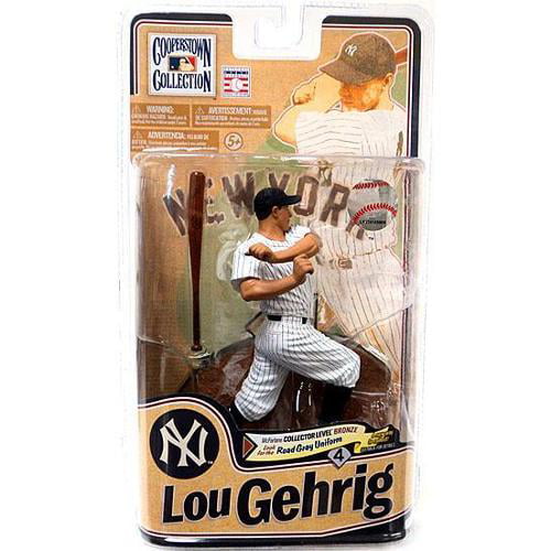 Lou Gehrig New York Yankees Collectible Toy Action Figure with Trading Card 