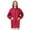 Red, variant on Long Sleeve Hair Stylist Smock Work Clothes, Pet Grooming Haircut Hairdressing Barber Cape Shirt Jacket for Salon-Red-L