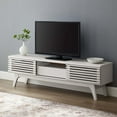 thumbnail image 2 of Media TV Stand Console Table, Wood, White, Modern Contemporary Urban Design, Living Lounge Room Hotel Lobby Hospitality, 2 of 9