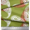 thumbnail image 2 of Soimoi Polyester Crepe Fabric Artistic Paisley Print Sewing Fabric Yard 52 Inch Wide, 2 of 3