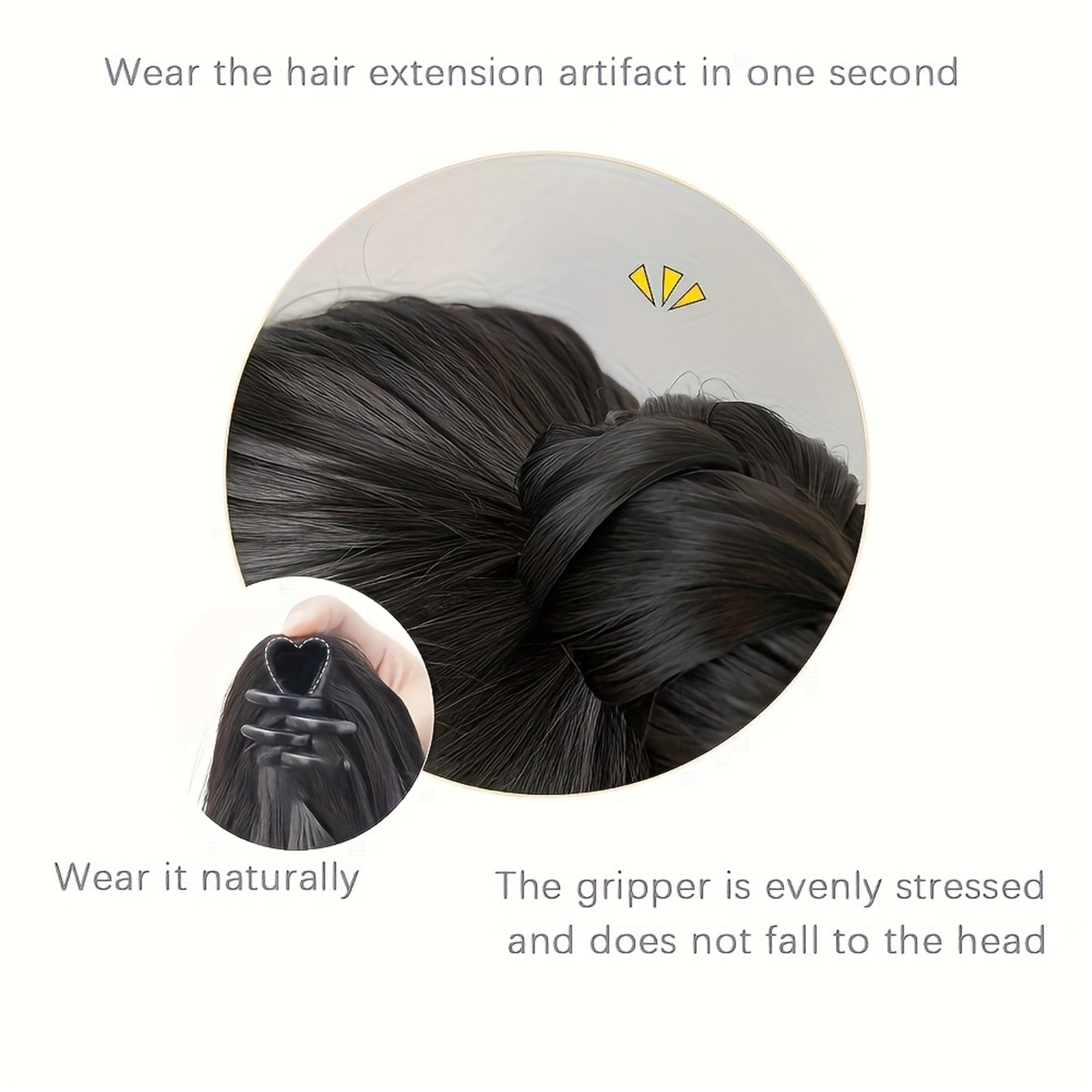 Elegant Claw Clip Ponytail Extension - Claw Clip Braided Ponytail, Ideal for Parties and Festivals
