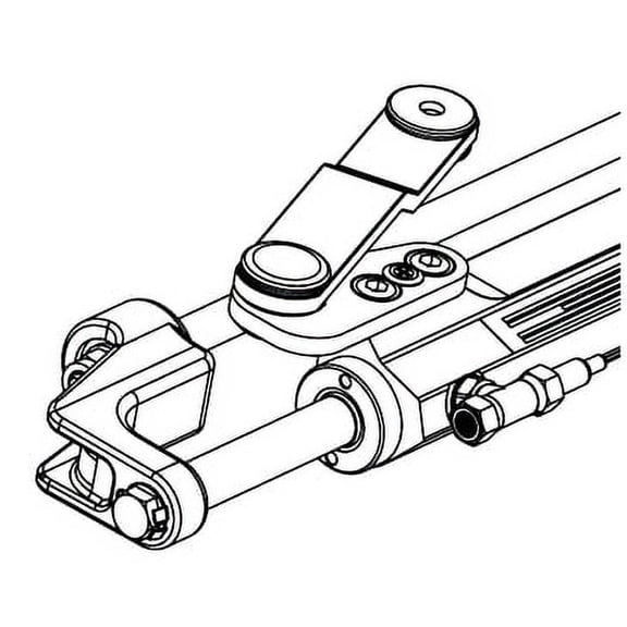 New Silversteer Front Mount Hydraulic Steering Cylinder uflex Uc128-svs 2 Cylinder w/Offset Arm Volume 7.3ci 7.28" Stroke Bore 1.37"