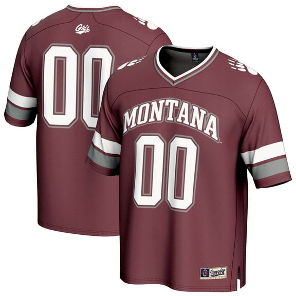 GameDay Greats #00 Maroon Montana Grizzlies Lightweight Collegiate Football Fashion Jersey