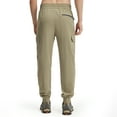 thumbnail image 2 of Men's Lightweight Joggers-Quick Dry Cargo Hiking Pants Track Running Workout Athletic Travel Casual Outdoor Khaki XXXL, 2 of 9
