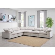 ACME Naveen Modular - Wedge w/Pillow in Ivory Linen