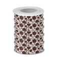 thumbnail image 2 of 5 Rolls Christmas Ribbon 1.5 inch Wide Decorative Ribbon for Gift Wrapping and Holiday Decorations Red Carnations Pattern, 2 of 7