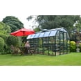 thumbnail image 2 of Palram - Canopia Grand Gardener 8' x 12' Clear Walk-In Greenhouse - Green - with 2 Roof Vents, 2 of 11