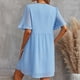thumbnail image 3 of Vestido Tipo Túnica De Verano Para Mujer, Minivestido Fluido Casual Informal Con Volantes, Suelto, A La Moda, Para Fiestas, Compras En La Playa ANGGREK No, 3 of 6