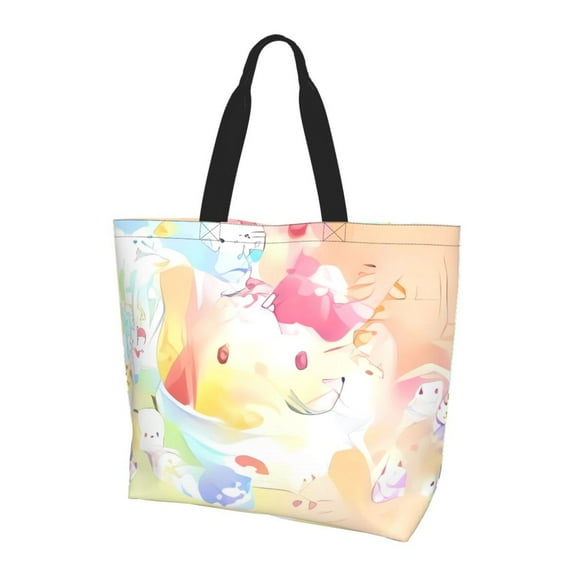 Gokiu Sanrio for Tote Bag for Women Large Capacity Shopping Bags Beach Bag for Shopping Beach Grocery