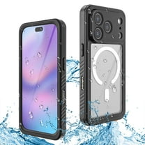 Compatible with For iPhone 17 Pro Case,Waterproof Built-in Screen & Camera Protector IP68 Underwater Full Body 17FT Military Dropproof Shockproof Phone Case 6.3"