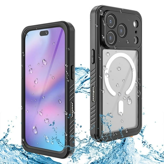 Compatible with For iPhone 17 Pro Case,Waterproof Built-in Screen & Camera Protector IP68 Underwater Full Body 17FT Military Dropproof Shockproof Phone Case 6.3"